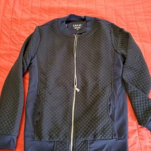 Black quilted men's jacket